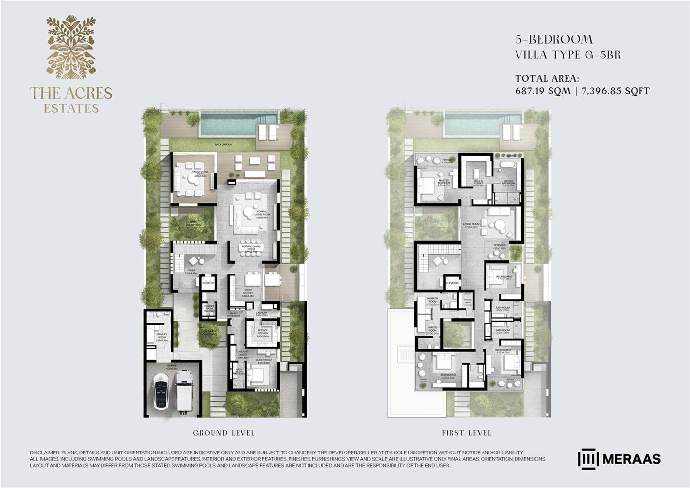 Type G-5BR floor plan