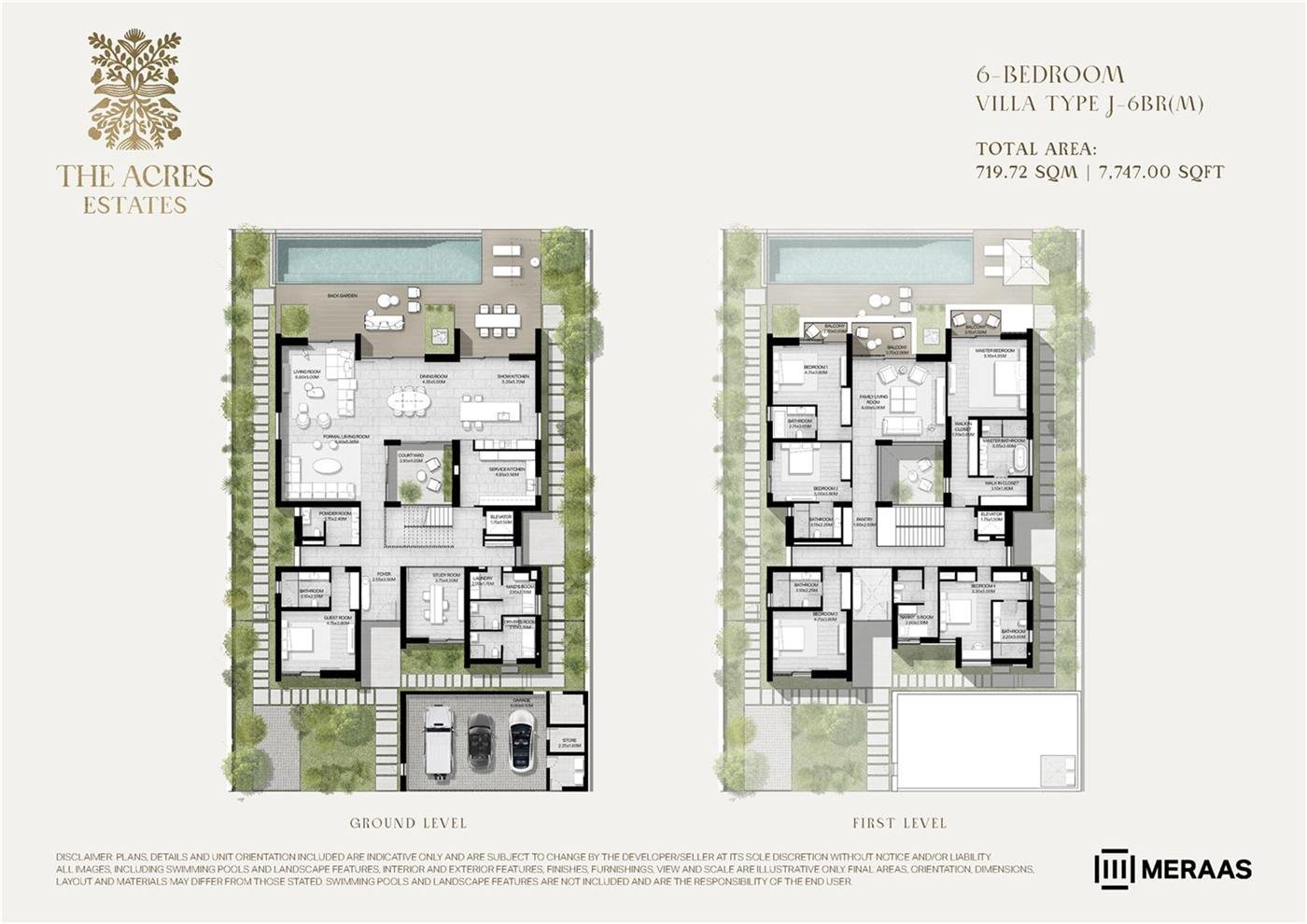 Type J-6BR(M) floor plan
