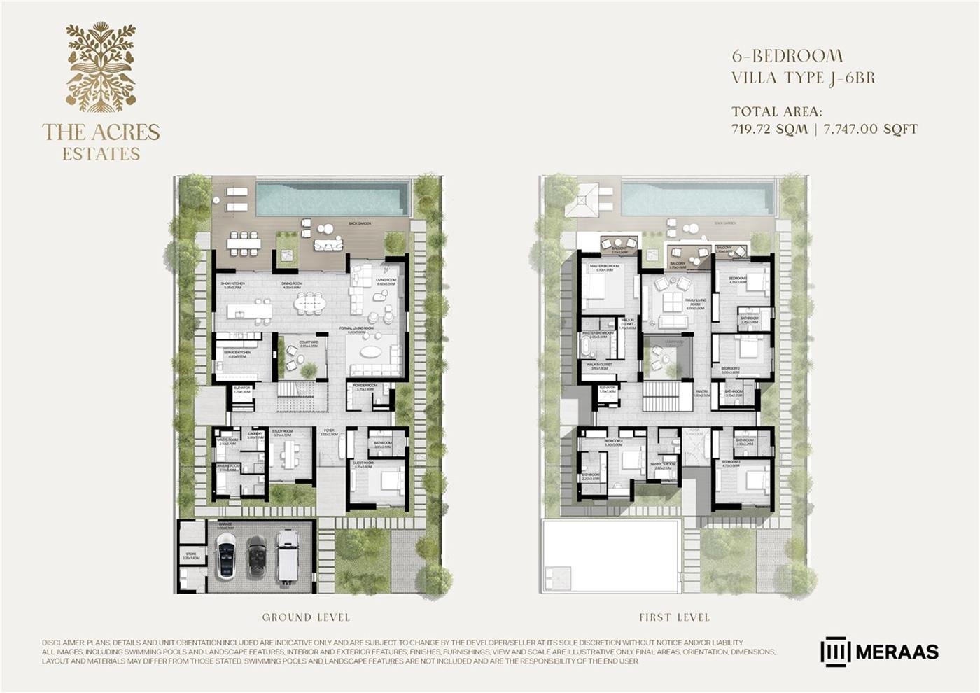 Type J-6BR floor plan
