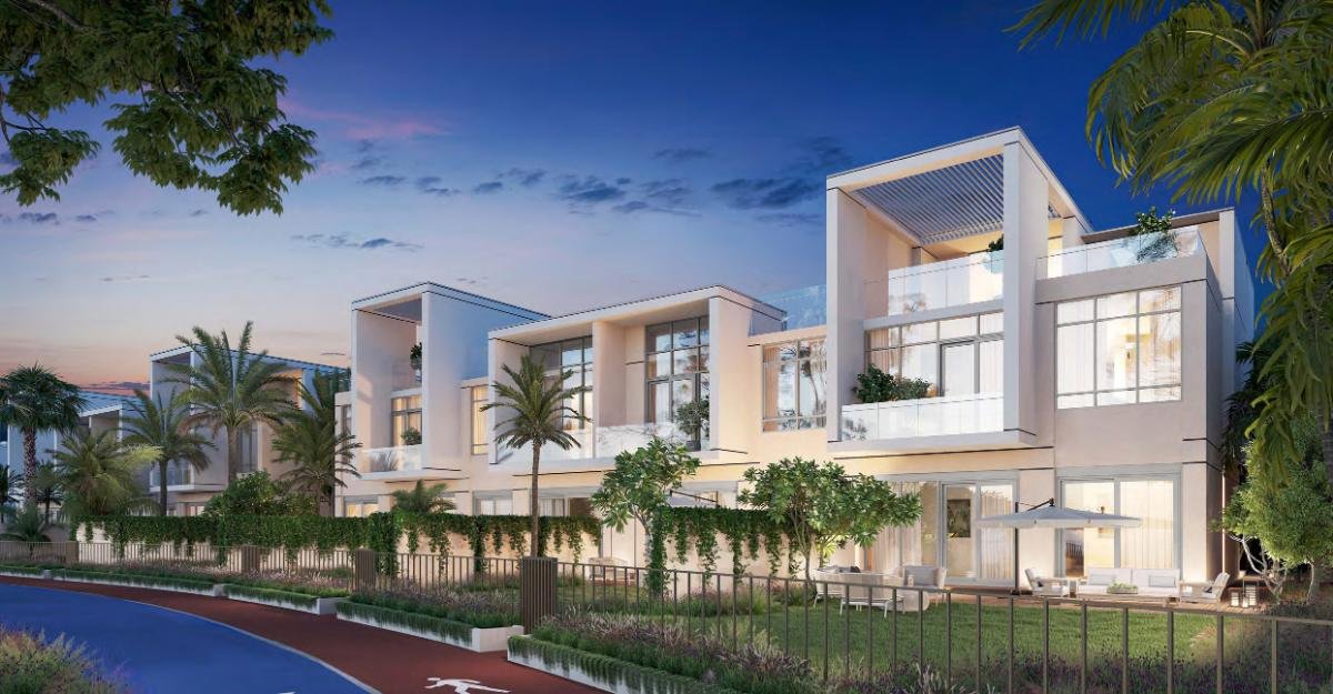 Townhouses at Opal Gardens at dusk
