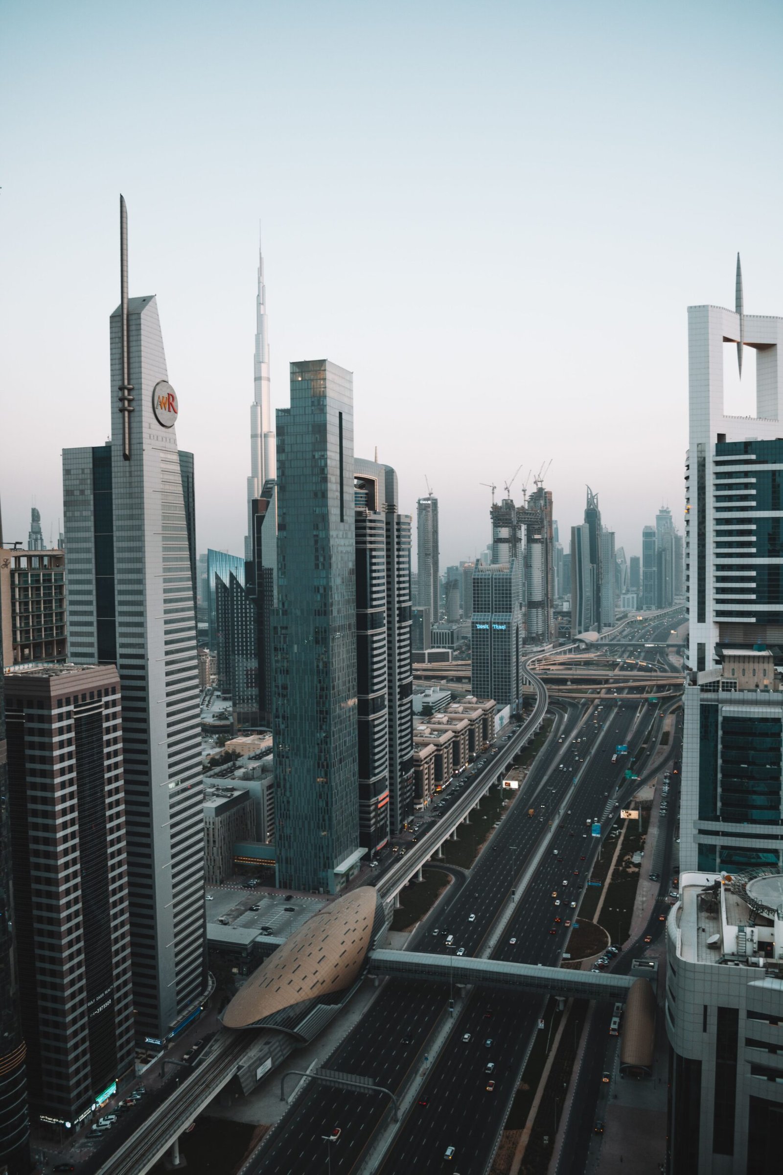 Dubai skyline with the Burj Khalifa and surrounding towers, illustrating a guide to getting a Dubai mortgage as a non-resident